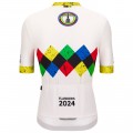 Bekleidung Herren Santini UCI Gravel Weltmeisterschaft trikot Flandern 2024-Weiss