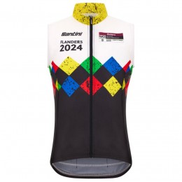 Bekleidung Herren Santini UCI Gravel-Weltmeisterschaft Flandern weste 2024
