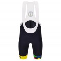 Bekleidung Herren Santini UCI Gravel UCI World Championship Flanders tragerhose 2024