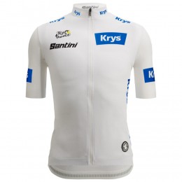 Bekleidung Herren Santini Weiß Tour de France 2025 Fan Linie trikot