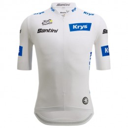 Bekleidung Herren Weiße Trikot Tour de France 2025 Offiziell