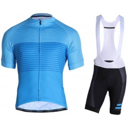 BONTRAGER Circuit Blue Fahrradbekleidung Radtrikot Satz Kurzarm+Kurz Trägerhose 4EAX2