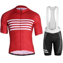 BONTRAGER Circuit red Fahrradbekleidung Radtrikot Satz Kurzarm+Kurz Trägerhose W8JAL