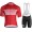 BONTRAGER Circuit red Fahrradbekleidung Radtrikot Satz Kurzarm+Kurz Trägerhose W8JAL