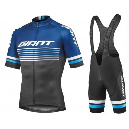 2019 Giant Race Day black Fahrradbekleidung Radtrikot Satz Kurzarm+Kurz Trägerhose FKHT9