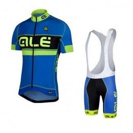 2015 ALE Fahrradbekleidung Radteamtrikot Kurzarm+Kurz Radhose Kaufen blau A1V7C