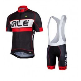 2015 ALE Fahrradbekleidung Radteamtrikot Kurzarm+Kurz Radhose Kaufen Rot Schwarz 4V4YN