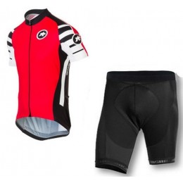 2016 ASSOS Fahrradbekleidung Radtrikot Kurzarm+Kurz Radhose Rot IXJKB