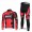 BMC Racing Pro Team Fahrradbekleidung Radtrikot Langarm+Lang Trägerhose Rot CIV1A