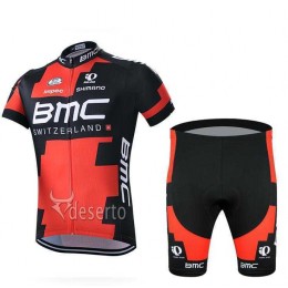 2016 BMC Set Fahrradbekleidung Radtrikoten+Fietsbroek-Korte MRXOJ