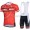 2015 Castelli Fahrradbekleidung Radteamtrikot Kurzarm+Kurz Radhose Kaufen Rot 6SNN9