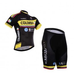 2015 Colombia Radbekleidung Fahrradtrikot Kurzarm und Fahrradhosen Kurz JWL2V