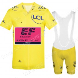 Gelb EF Education Frist Tour De France 2021 Team Fahrradbekleidung Radteamtrikot Kurzarm+Kurz Radhose uOXC6U