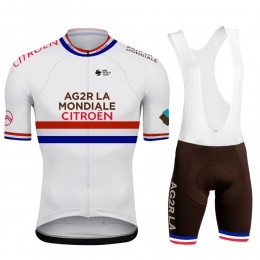 Ag2r France Champion Pro Team 2021 Fahrradbekleidung Radteamtrikot Kurzarm+Kurz Radhose xorM0l
