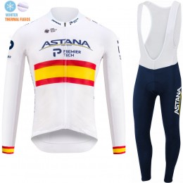 Spanish Winter Fleece Astana Pro Team 2021 Fahrradbekleidung Radtrikot Langarm+Lang Radhose Online 9JmdE2