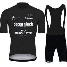 2021 Deceuninck quick step Black Pro Team Fahrradbekleidung Radteamtrikot Kurzarm+Kurz Radhose GMnfeN