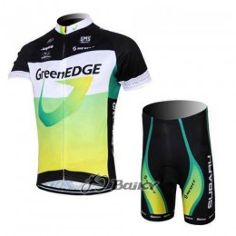 2012 Green Edge Radbekleidung Radtrikot Kurzarm und Fahrradhosen Kurz grün Y2ONQ