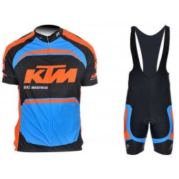 2015 KTM Pro team blau Schwarz Fahrradbekleidung Radteamtrikot Kurzarm+Kurz Radhose Kaufen 07AKQ