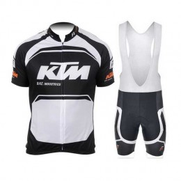 2015 KTM Pro team Schwarz weiß Fahrradbekleidung Radteamtrikot Kurzarm+Kurz Radhose Kaufen 1DDGL