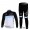 Leopard trek Pro Team Fahrradtrikot Radbekleidung Langarm+Lang Fahrradhose weiß Schwarz DYH20