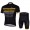 2013 Livestrong Radbekleidung Radtrikot Kurzarm und Fahrradhosen Kurzje Schwarz gelb K1H0O