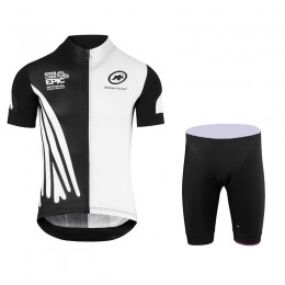 Nouveau 2018 Assos SS.Capeepicx Equipe Fahrradbekleidung Radteamtrikot Kurzarm+Kurz Radhose Schwarz weiß 6YLOF