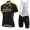 Mitchelton Scott 2018 Dame Fahrradbekleidung Radtrikot Satz Kurzarm+Kurz Trägerhose PJHAW