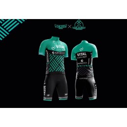 Vital Concept 2018 Fahrradkleidung Radsportbekleidung Kurzarm Trikot+Trägerhose Kurz JN7DD