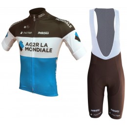 Ag2r La Mondiale 2018 Team Fahrradbekleidung Radtrikot Satz Kurzarm+Kurz Trägerhose LD828