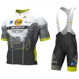 BUFF SCOTT 2018 Fahrradbekleidung Radtrikot Satz Kurzarm+Kurz Trägerhose O62LS