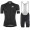 Cipollini Essential Classic Black Fahrradbekleidung Radtrikot Satz Kurzarm+Kurz Trägerhose FGHVZ