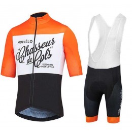 2017 Morvelo Nauty Nth Fahrradbekleidung Radteamtrikot Kurzarm+Kurz Radhose Kaufen oranje Q83BJ