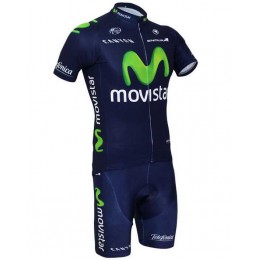 2015 Movistar Fahrradbekleidung Radteamtrikot Kurzarm+Kurz Radhose LY7OO