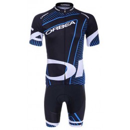 2015 Orbea Schwarz blau weiß Radbekleidung Fahrradtrikot Kurzarm und Fahrradhosen Kurz M8519