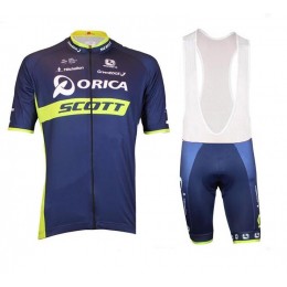 2017 Orica Scott Fahrradbekleidung Radteamtrikot Kurzarm+Kurz Radhose Kaufen 2URSS