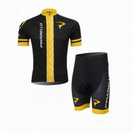 2014 Pinarello Radbekleidung Radtrikot Kurzarm und Fahrradhosen Kurz Schwarz gelb OGCS3