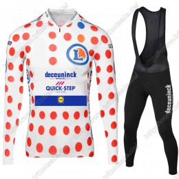 Deceuninck quick step 2021 Tour De France Fahrradbekleidung Radtrikot Langarm+Lang Trägerhose DVQBA