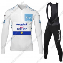 Deceuninck quick step 2021 Tour De France Fahrradbekleidung Radtrikot Langarm+Lang Trägerhose TZJRH