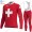 Swiss FDJ Winter Thermal Fleece 2021 Fahrradbekleidung Radtrikot Langarm+Lang Trägerhose YPTGH