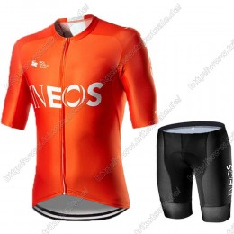 INEOS 2021 Fahrradbekleidung Radteamtrikot Kurzarm+Kurz Radhose Kaufen XUYTW