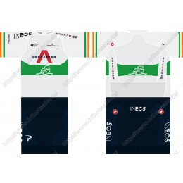 Team INEOS Grenadier 2021 UCI World Champion Fahrradbekleidung Satz Fahrradtrikot Kurzarm Trikot Und Kurz Radhose MGCMN