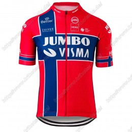 Jumbo Visma 2021 Norway Fahrradtrikot Radsport XNAYI