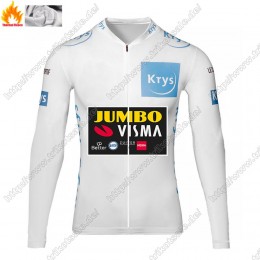 Winter Thermal Fleece Jumbo Visma 2021 Tour De France Fahrradbekleidung Radtrikot Langarm ECETN