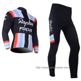 Teams Rapha Focus Fahrradbekleidung Radtrikot Satz Langarm und Lange Radhose VE939