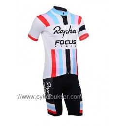 Teams Rapha Focus Radbekleidung Radtrikot Kurzarm und Fahrradhosen Kurz weiß Z5J59