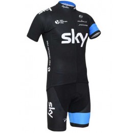 2015 Sky Fahrradbekleidung Radteamtrikot Kurzarm+Kurz Radhose PQF98