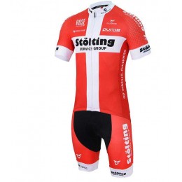 2016 Stolting Radbekleidung Fahrradtrikot Kurzarm und Fahrradhosen Kurz Rot HLTIF