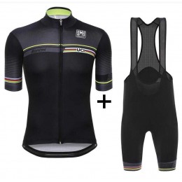 2016 UCI Fahrradbekleidung Radteamtrikot Kurzarm+Kurz Radhose Kaufen Schwarz V0NO4