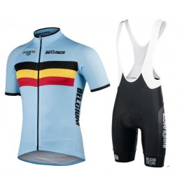 BELGIEN 2020 Fahrradbekleidung Set Radtrikot kurzarm+Trägerhose-BioRacer Radsport-National-Team