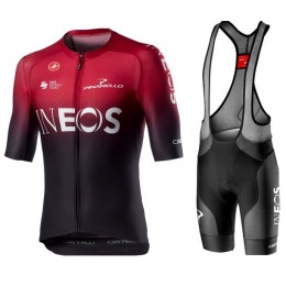 TEAM INEOS Fahrradbekleidung 2020 Aero Set AERO RACE 6.1 Radtrikot+FREE AERO RACE Trägerhose